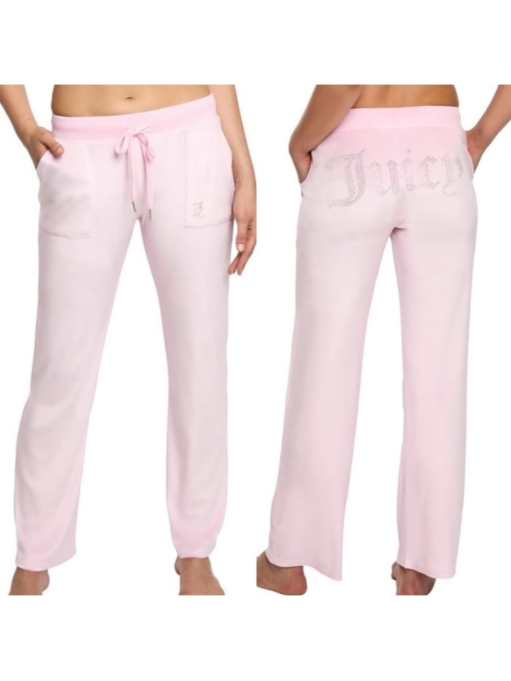 JUICY COUTURE Sleepwear Velvet Fleece Rhinestone Lounge Pajama Pant XL NEW NWOT